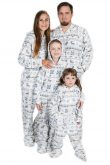 Weihnachts-Kajamaz Kidz: Schlafanzug-Einteiler für Kinder mit Füßlingen