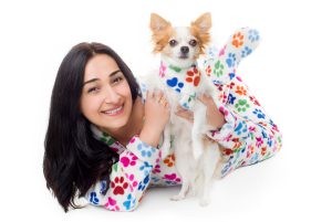 Dog Paws Kajamaz: Matching Fleece Dog Scarfz