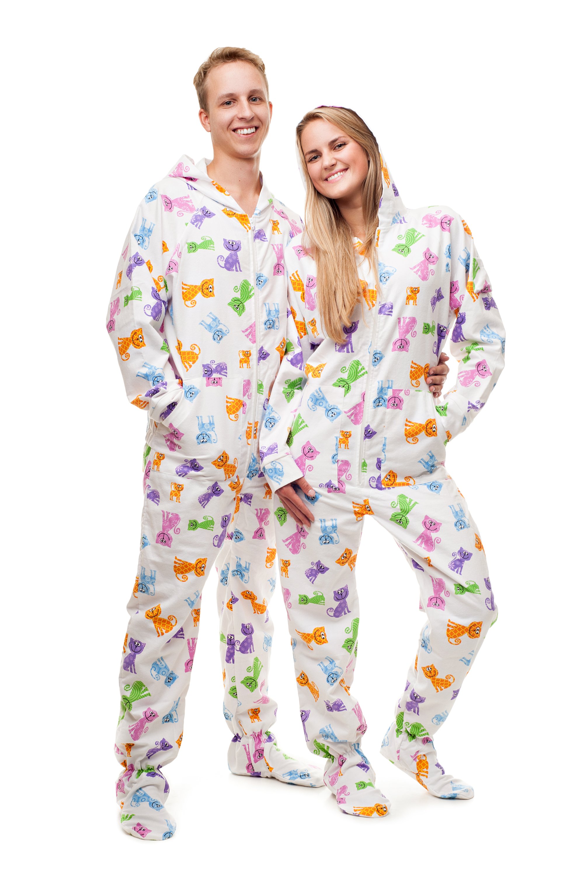 cat footed pajamas