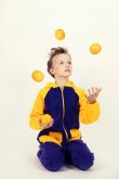 Zitronen-Knaller-Kajamaz Kidz: Schlafanzug-Einteiler für Kinder mit Füßlingen