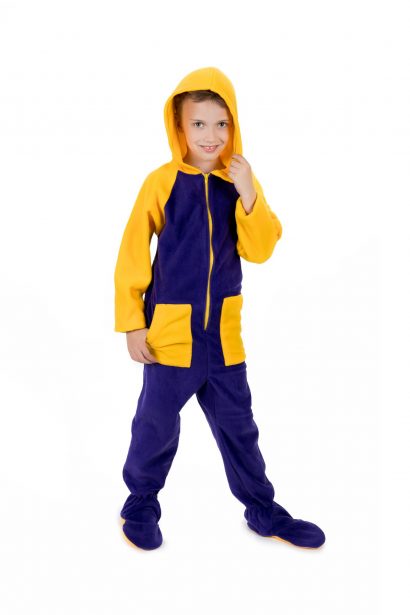 Lemon Splash Kajamaz Kidz: Footed Fleece Pajamas For Kids