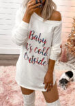 “Baby It’s Cold Outside” Shirt Dress